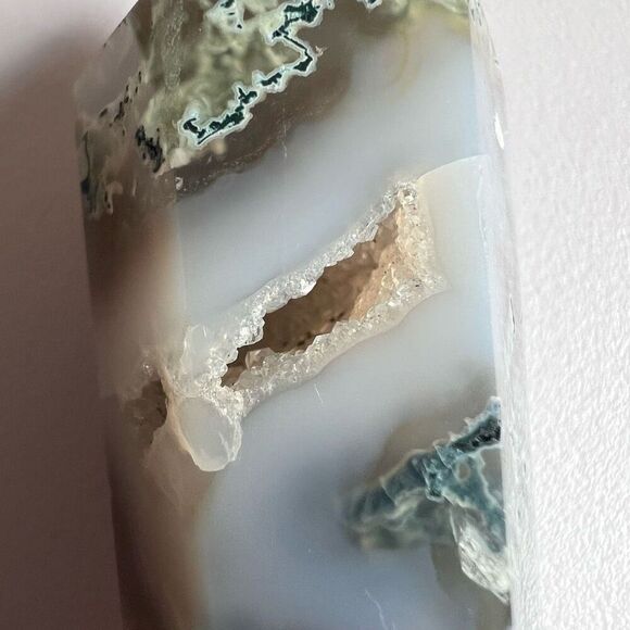 Moss Agate‎ Crystal Meditation Wand (#9) - Picture 6 of 11